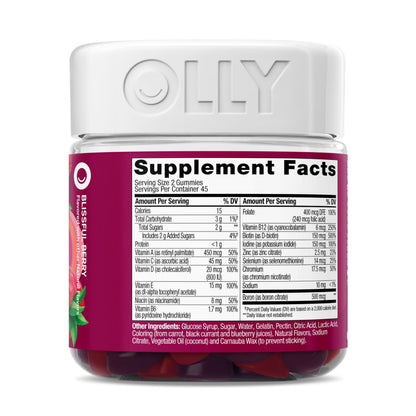 OLLY Women's Multivitamin, Supports Overall Wellness,* Biotin - 130 Count