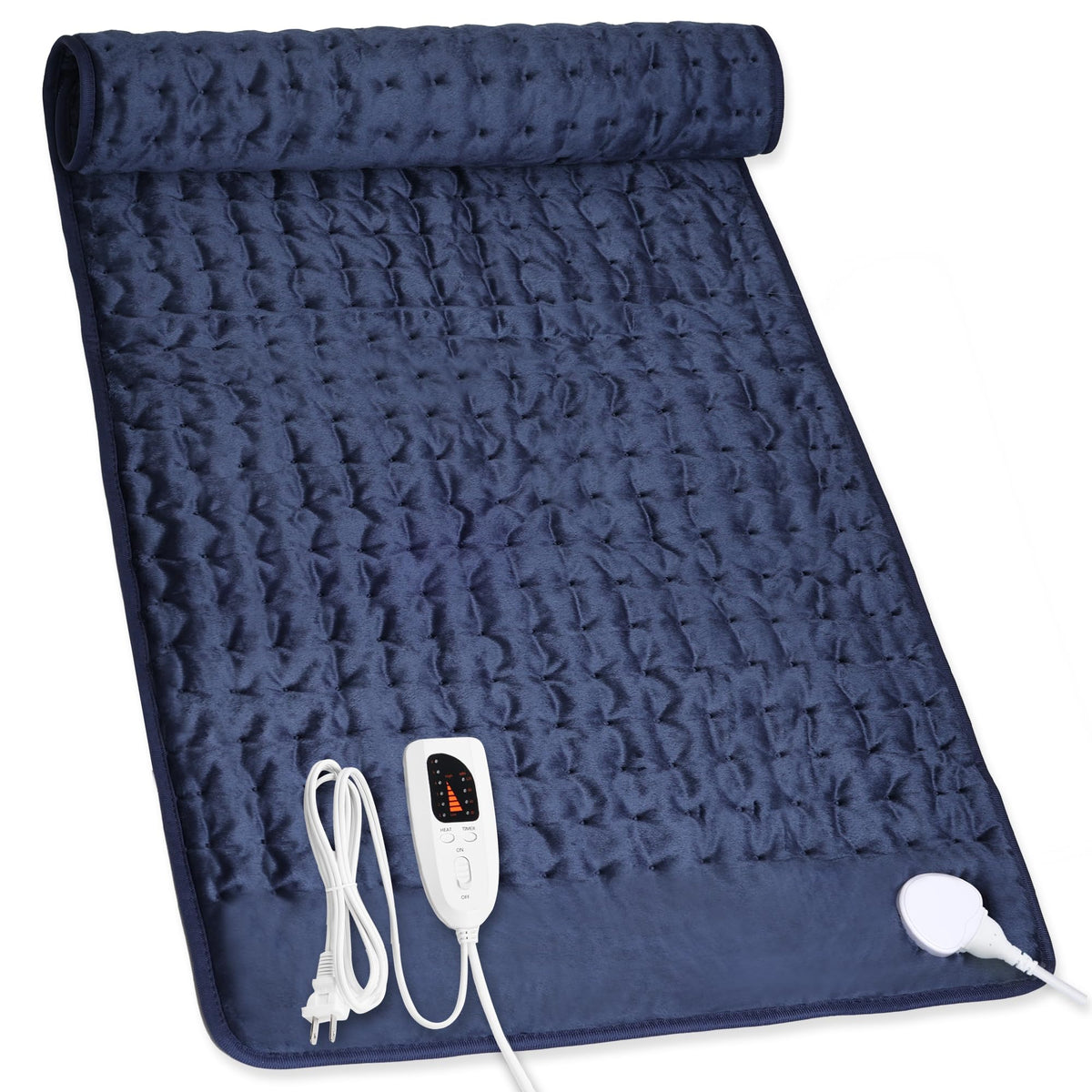 Heating Pad,Electric Heating Pad,Heating Pad for Back,Light Gray,24x12Inch