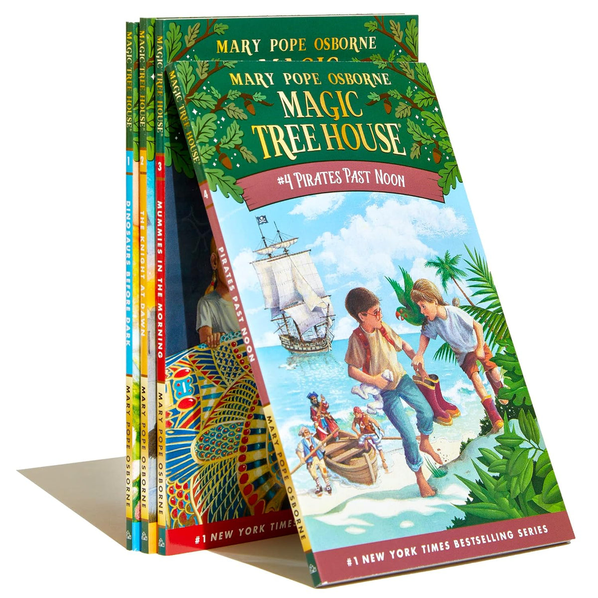 Magic Tree House Boxed Set, Books 1-4: Dinosaurs Before Dark, The Knight at Dawn, Mummies in the Morning, and Pirates Past Noon