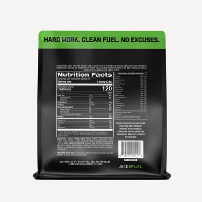 Jocko Fuel Whey Protein Powder, Gingerbread Cookie, 22g Protein, Digestive Enzymes + Probiotic Blend, No Sugar Added, with Essential Amino Acids + Electrolyte Minerals, 31 Servings
