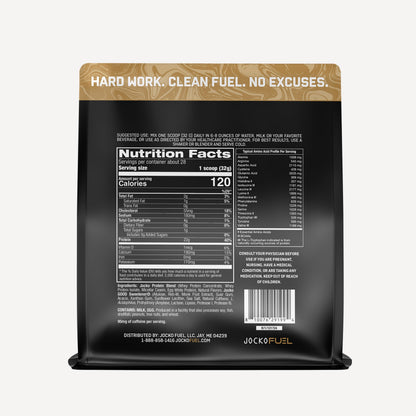 Jocko Fuel Whey Protein Powder, Gingerbread Cookie, 22g Protein, Digestive Enzymes + Probiotic Blend, No Sugar Added, with Essential Amino Acids + Electrolyte Minerals, 31 Servings