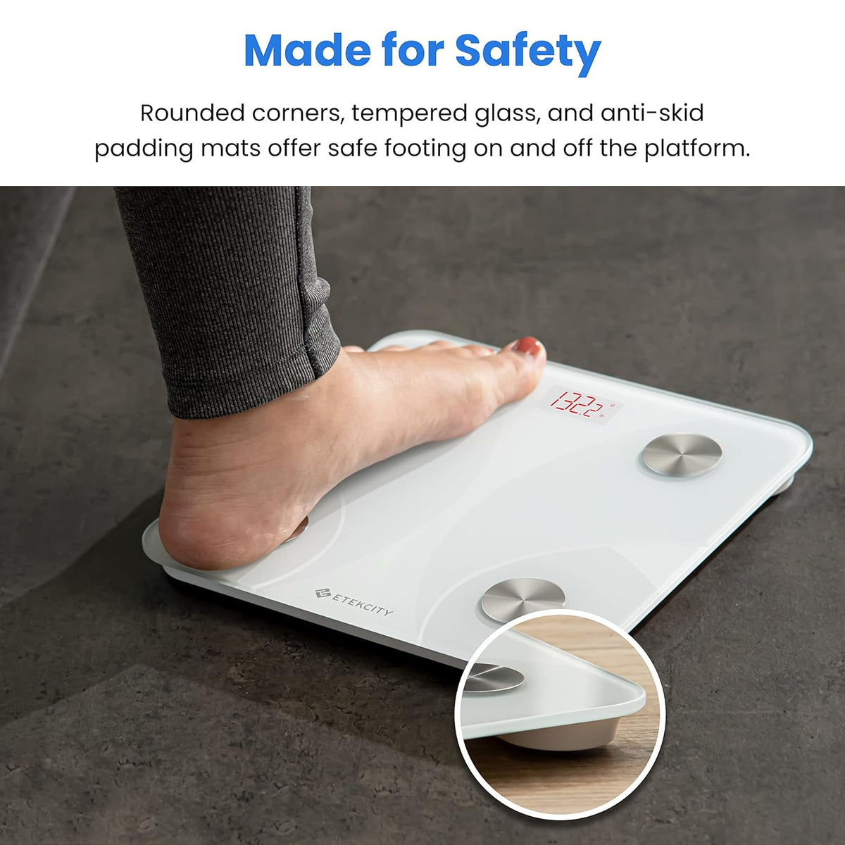 Etekcity Upgraded Smart Scale for Body Weight Fat and BMI, FSA Eligible