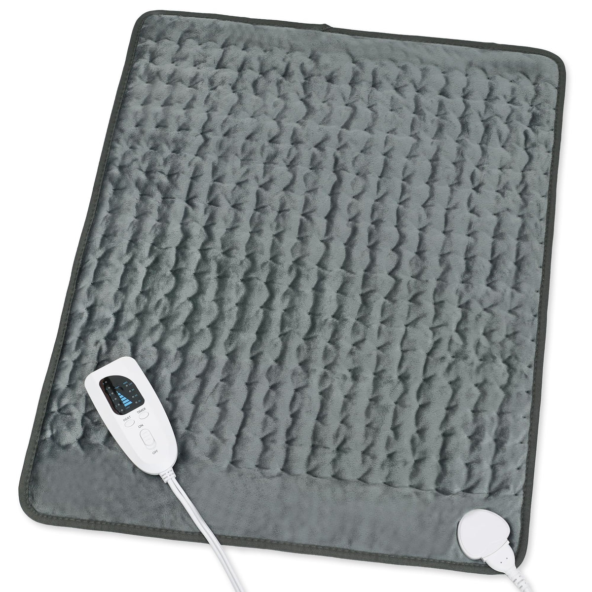 Heating Pad,Electric Heating Pad,Heating Pad for Back,Light Gray,24x12Inch