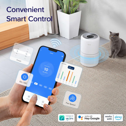Levoit Air Purifier for Home Pets Hair Allergens in Bedroom Quiet Purifiers