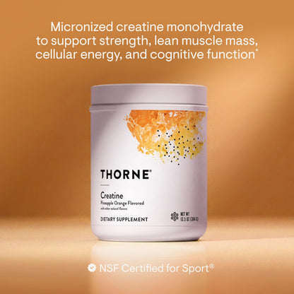 THORNE Creatine, Micronized Creatine Monohydrate Powder, 90 Servings