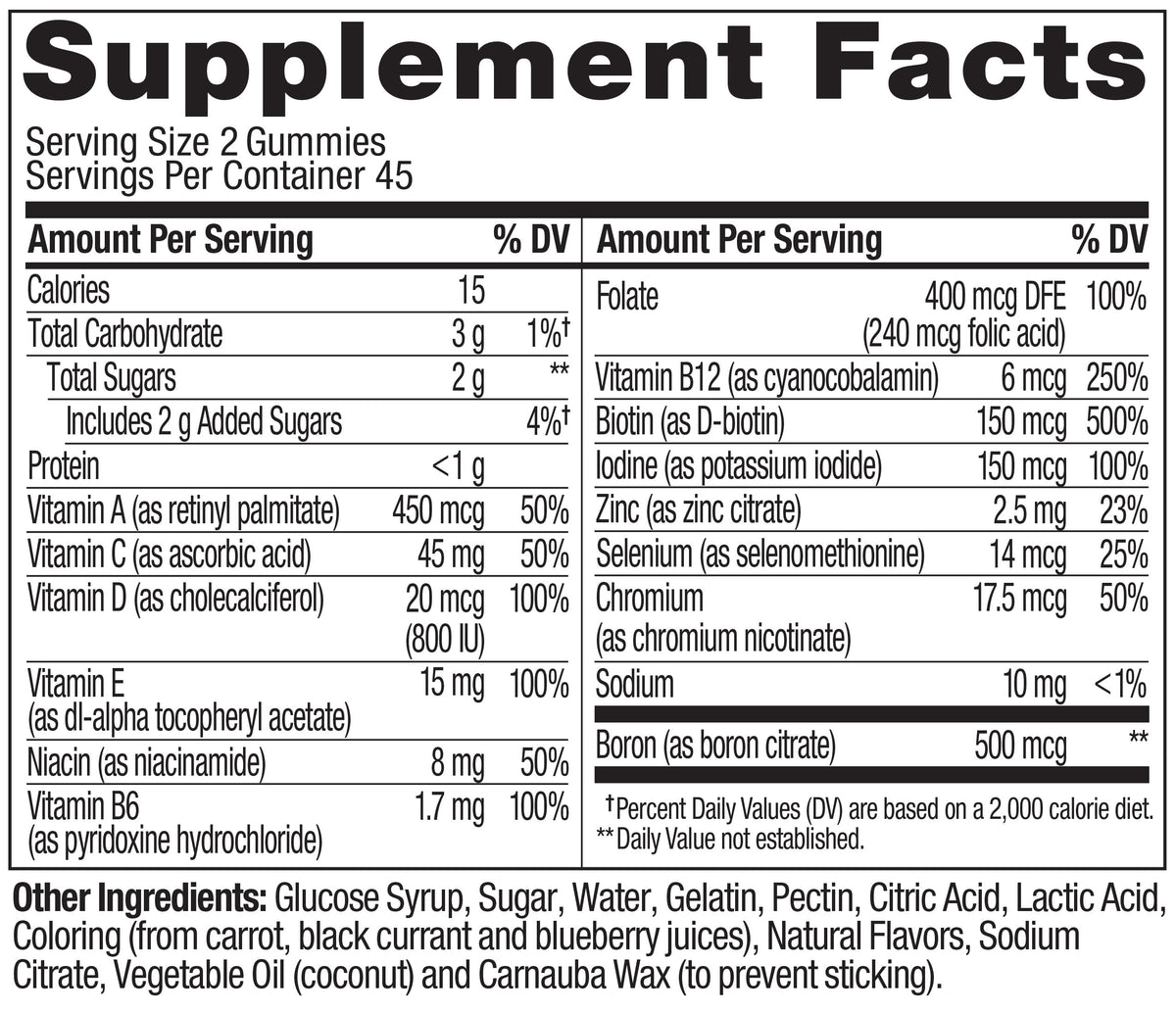 OLLY Women's Multivitamin, Supports Overall Wellness,* Biotin - 130 Count