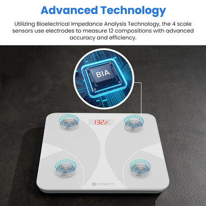 Etekcity Upgraded Smart Scale for Body Weight Fat and BMI, FSA Eligible