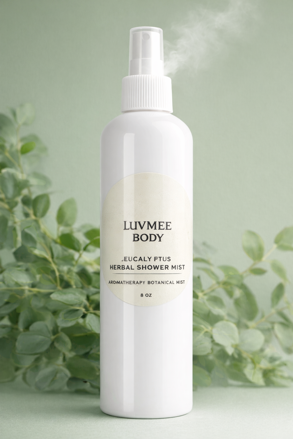 Luvmee Body Eucalyptus Herbal Shower Mist (8 oz).