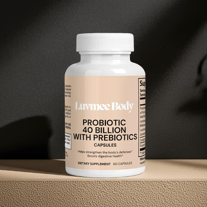 Luvmee Body Probiotics with Prebiotics Supplement 40 Billion - {{ shop_na Default Title Specialty Supplements My Store me }}