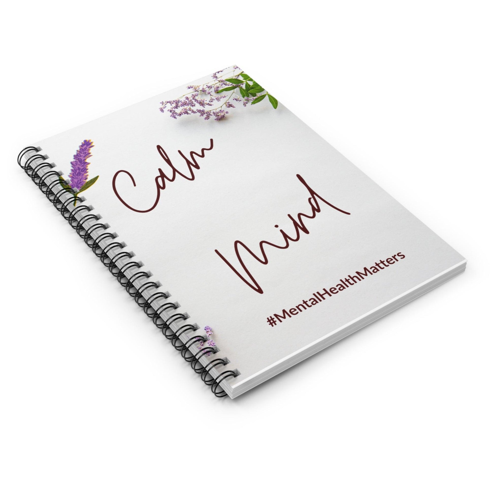 Calm Mind Journal with Floral Design and Inspiring Quotes for Mental Wellness