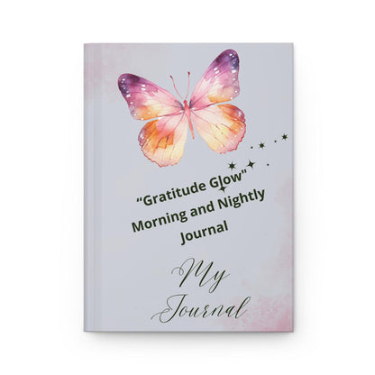 Gratitude Glow journal featuring a butterfly design for morning and nightly reflections