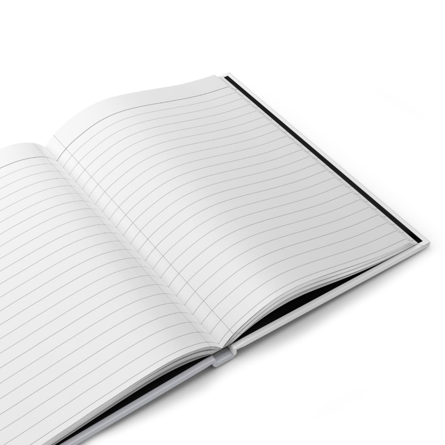 Open Gratitude Glow journal with blank lined pages for daily reflections and gratitude entries