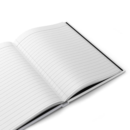 Open Gratitude Glow journal with blank lined pages for daily reflections and gratitude entries