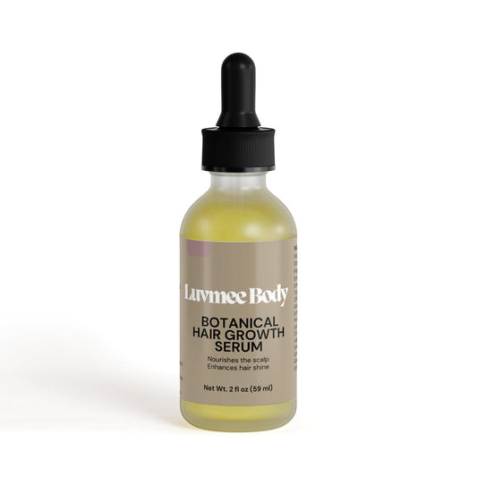 Lavmee Body Botanical Hair Growth Serum Bottle for Natural Hair Growth Treatment and Scalp Nourishment