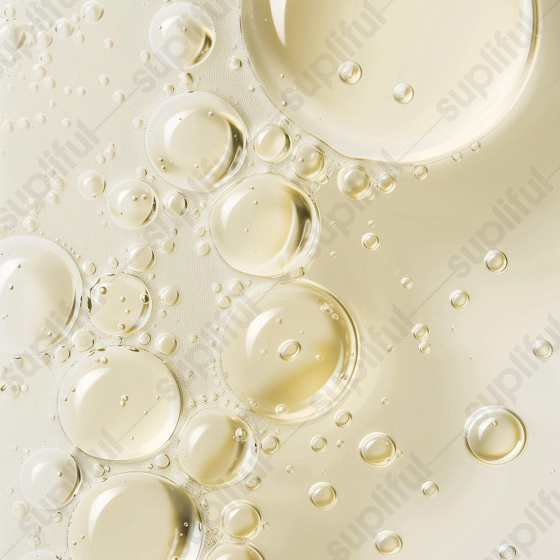 Natural hair growth treatment oil with nourishing bubbles for promoting healthy hair development