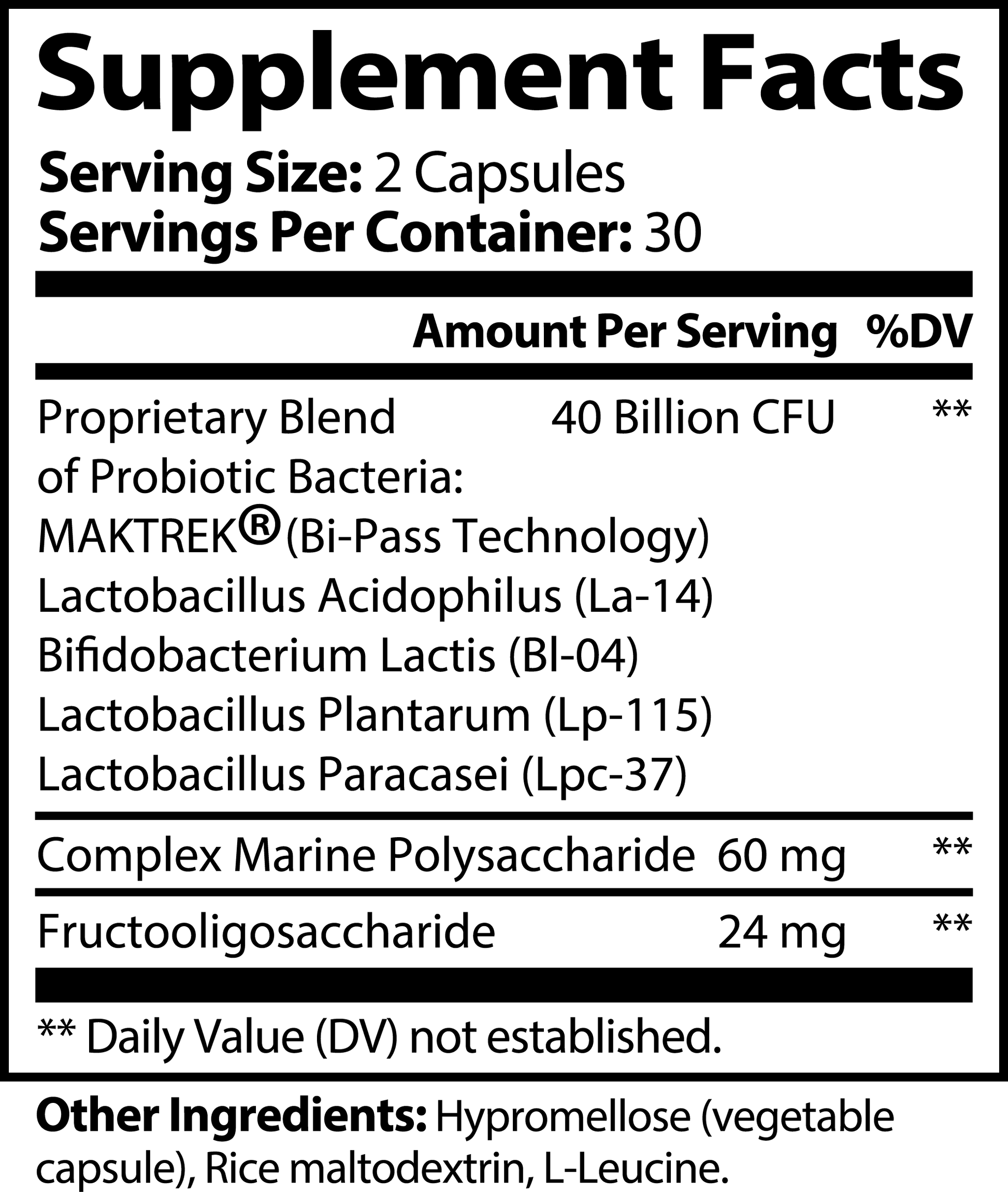 Luvmee Body Probiotics with Prebiotics Supplement 40 Billion - Luvmee Body