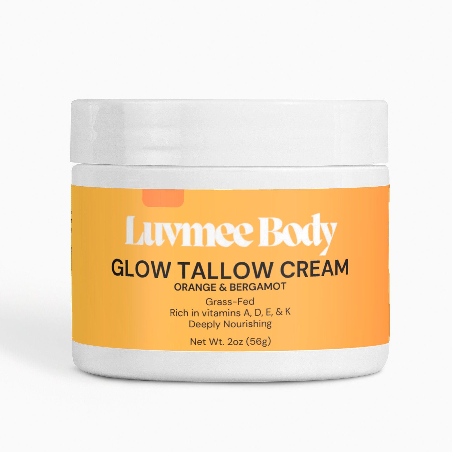 Luvmee Body Vitamin Rich Tallow Cream in Orange and Bergamot for deep nourishment with vitamins A, D, E, and K