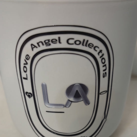 Love Angel Collections Blueberry Lavender tea candle, offering a calming and eco-friendly relaxation experience.